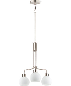 Coraline 3-Light Chandelier Satin Nickel