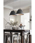 Tre 1-Light Metal Shade Coastal Pendant Light Graphite