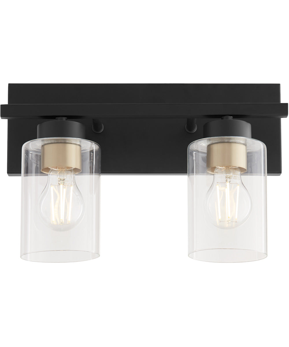 Carter 2-light Bath Vanity Light Matte Black