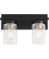 Carter 2-light Bath Vanity Light Matte Black