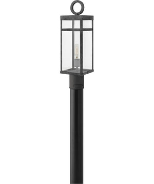 Porter 1-Light Medium Outdoor Post Top or Pier Mount Lantern 12v in Aged Zinc