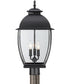 Bain Large 3-light Outdoor Post Light Mystic Black