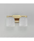 Scoop 2-Light Bath Vanity Natural Aged Brass