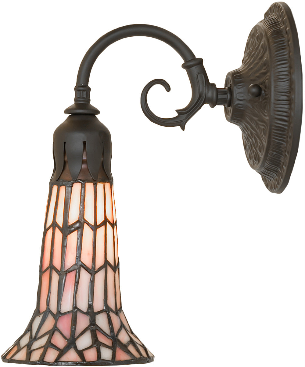 5.5" Wide Stained Glass Pond Lily Wall Sconce