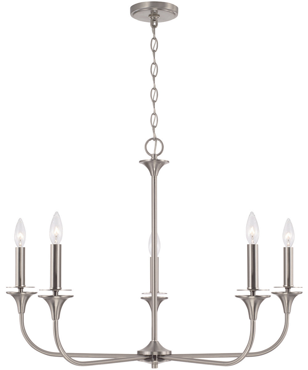 Presley 5-Light Chandelier Brushed Nickel