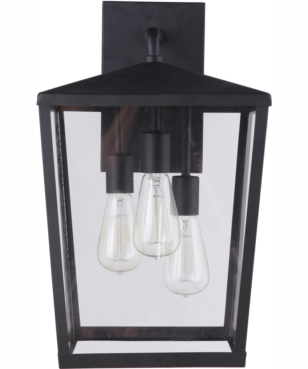 Olsen 3-Light Outdoor Wall Lantern Midnight
