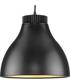 Radian LED  Modern Metal Pendant Matte Black