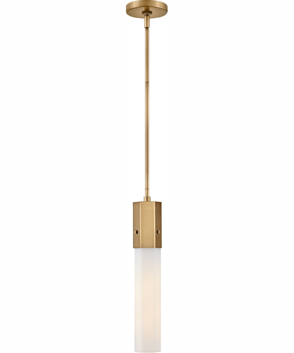 Facet 1-Light Extra Small Pendant in Heritage Brass
