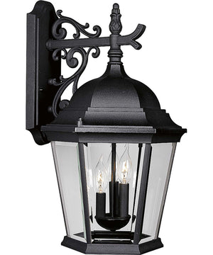Welbourne 3-Light Wall Lantern Textured Black