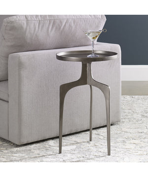 Kenna Nickel Accent Table
