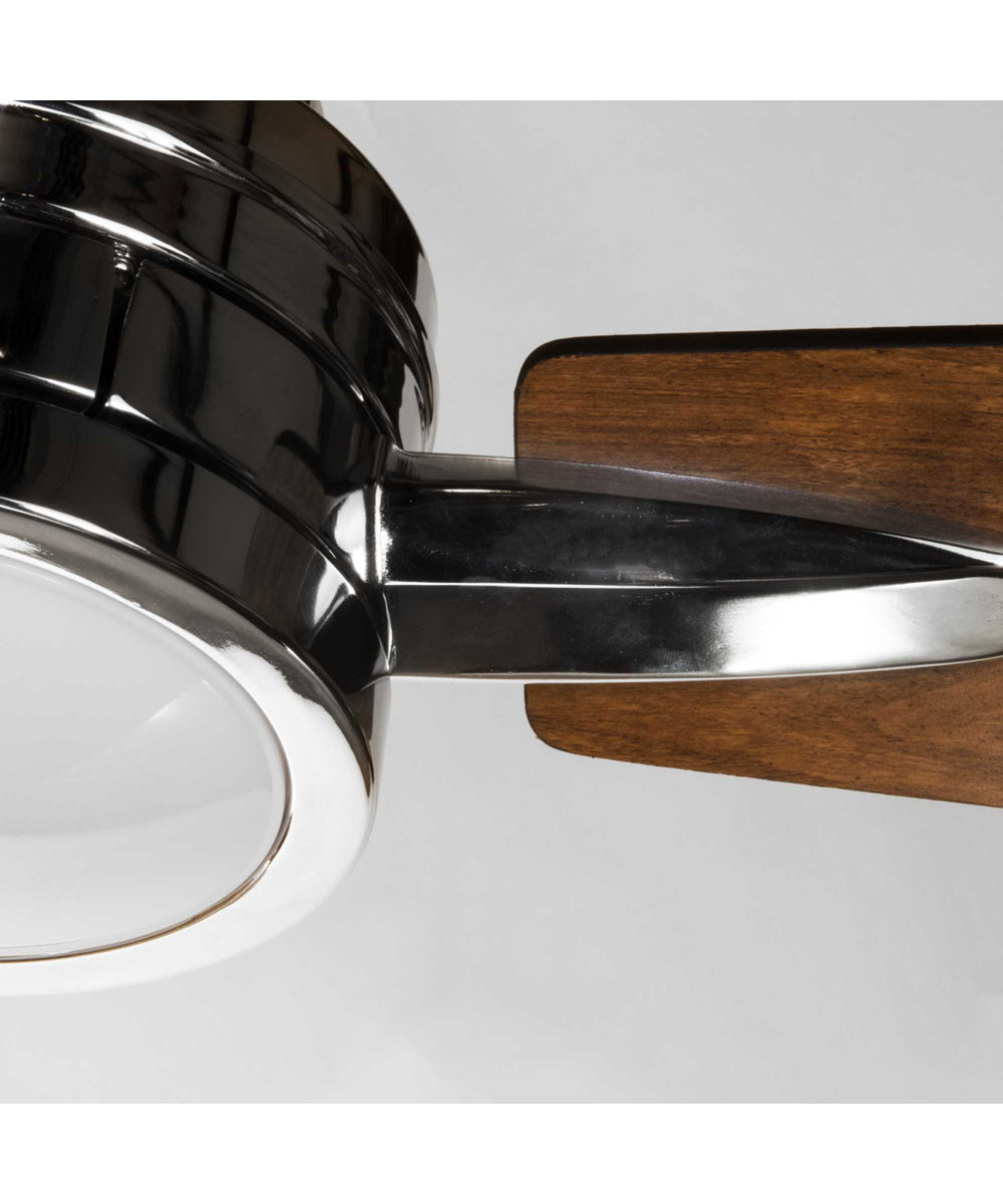 Gaze 60" LED 3-Blade Ceiling Fan Polished Chrome