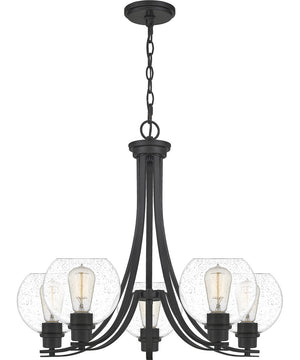 Pruitt 5-light Chandelier Matte Black