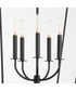 Mantle 5-light Entry Foyer Hall Chandelier Matte Black