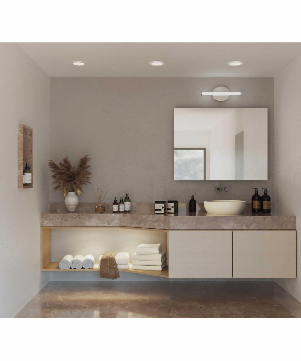 Semblance 24 in. Medium Modern 3CCT Integrated LED Linear Vanity Light Brushed Nickel