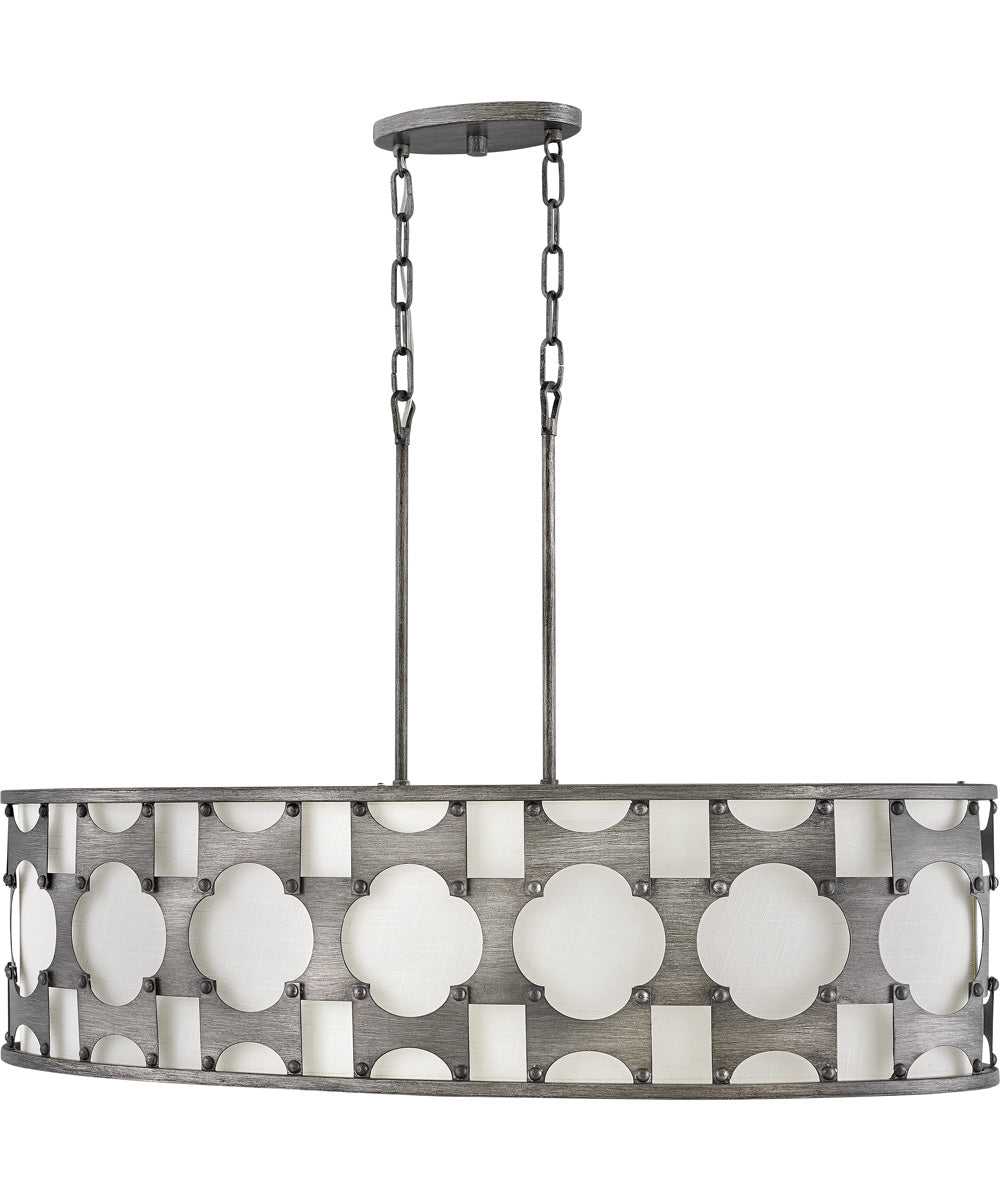 Carter 6-Light Six Light Linear in Weathered Bronze