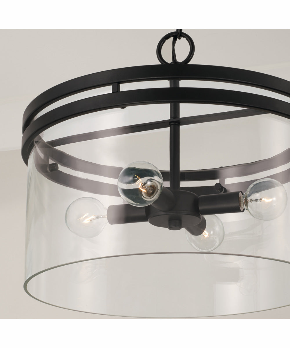 Fuller 4-Light Semi-Flush Matte Black
