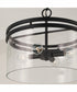 Fuller 4-Light Semi-Flush Matte Black
