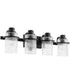 Lazo 4-light Bath Vanity Light Textured Black