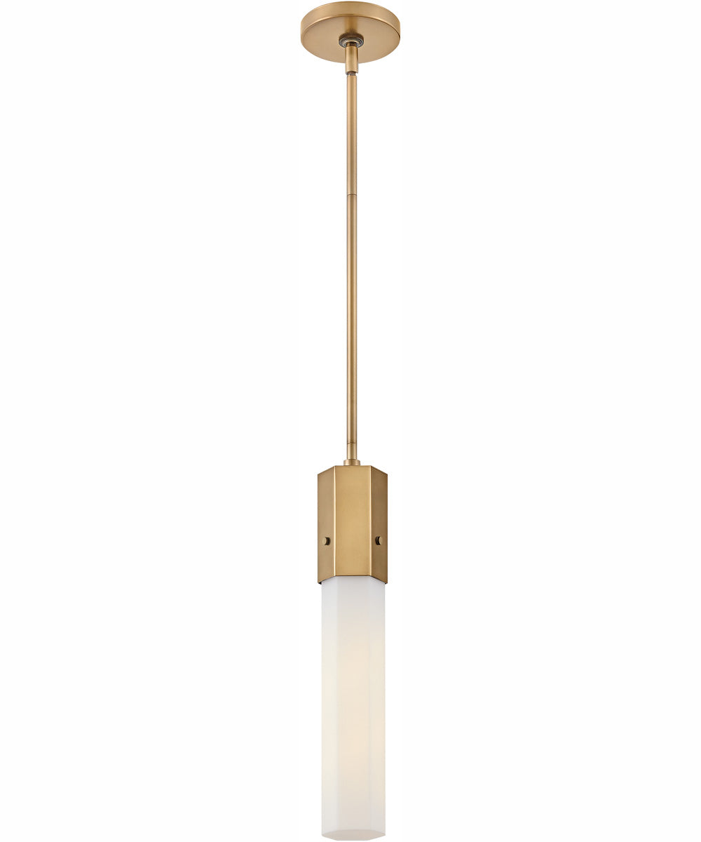 Facet 1-Light Extra Small Pendant in Heritage Brass