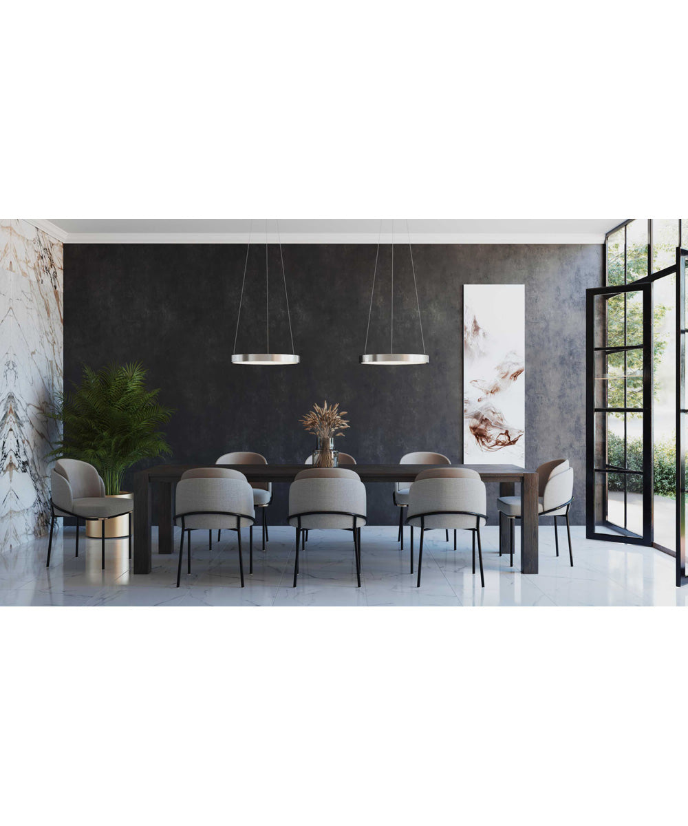 Inverse LED Modern Pendant Brushed Nickel