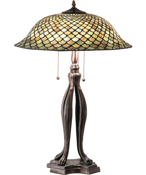 30" High Fishscale Table Lamp