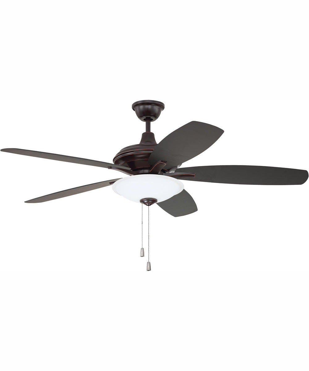 52" Jamison 1-Light Ceiling Fan Oiled Bronze Gilded