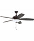 52" Jamison 1-Light Ceiling Fan Oiled Bronze Gilded