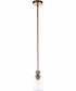 Romero 1-Light Mini Pendant Satin Brass
