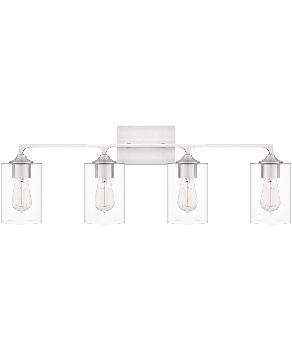 Prescott Extra Large 4-light Bath Light Brushed Nickel