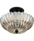 Whitecap Medium 3-light Semi Flush Mount Mottled Cocoa