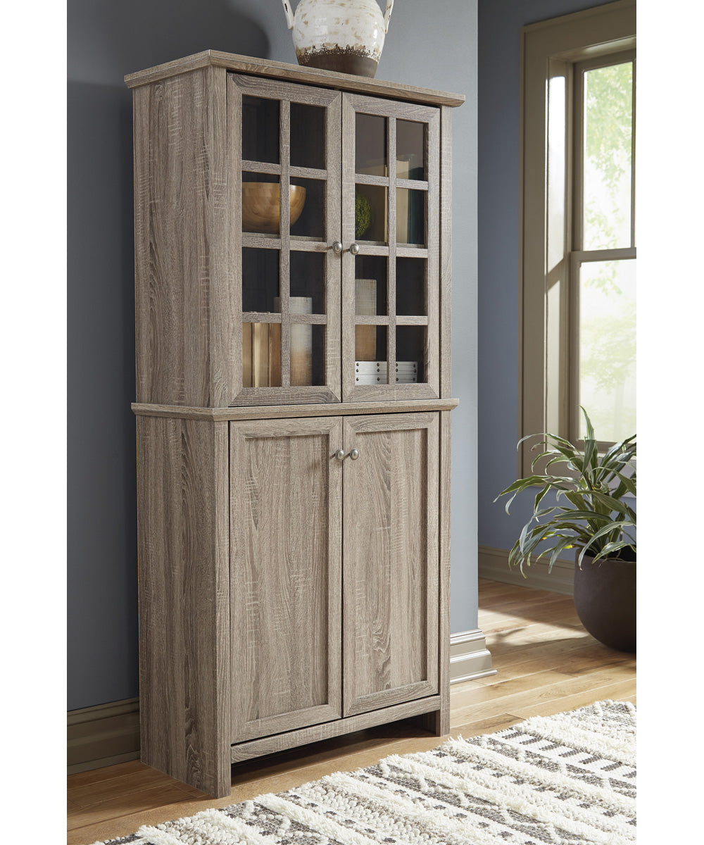 71"H Drewmore Accent Cabinet Gray