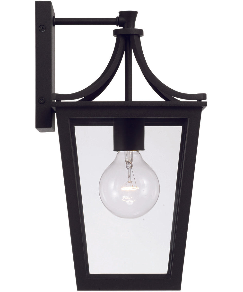 Adair 1-Light Outdoor Wall-Lantern Rain or Shine - Black