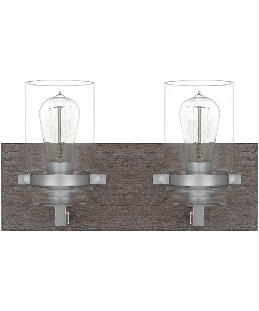 Craven Medium 2-light Bath Light Aged Oak