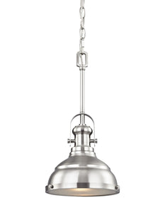 Blakesley 1-Light Pendant Brushed Nickel/Frosted Glass
