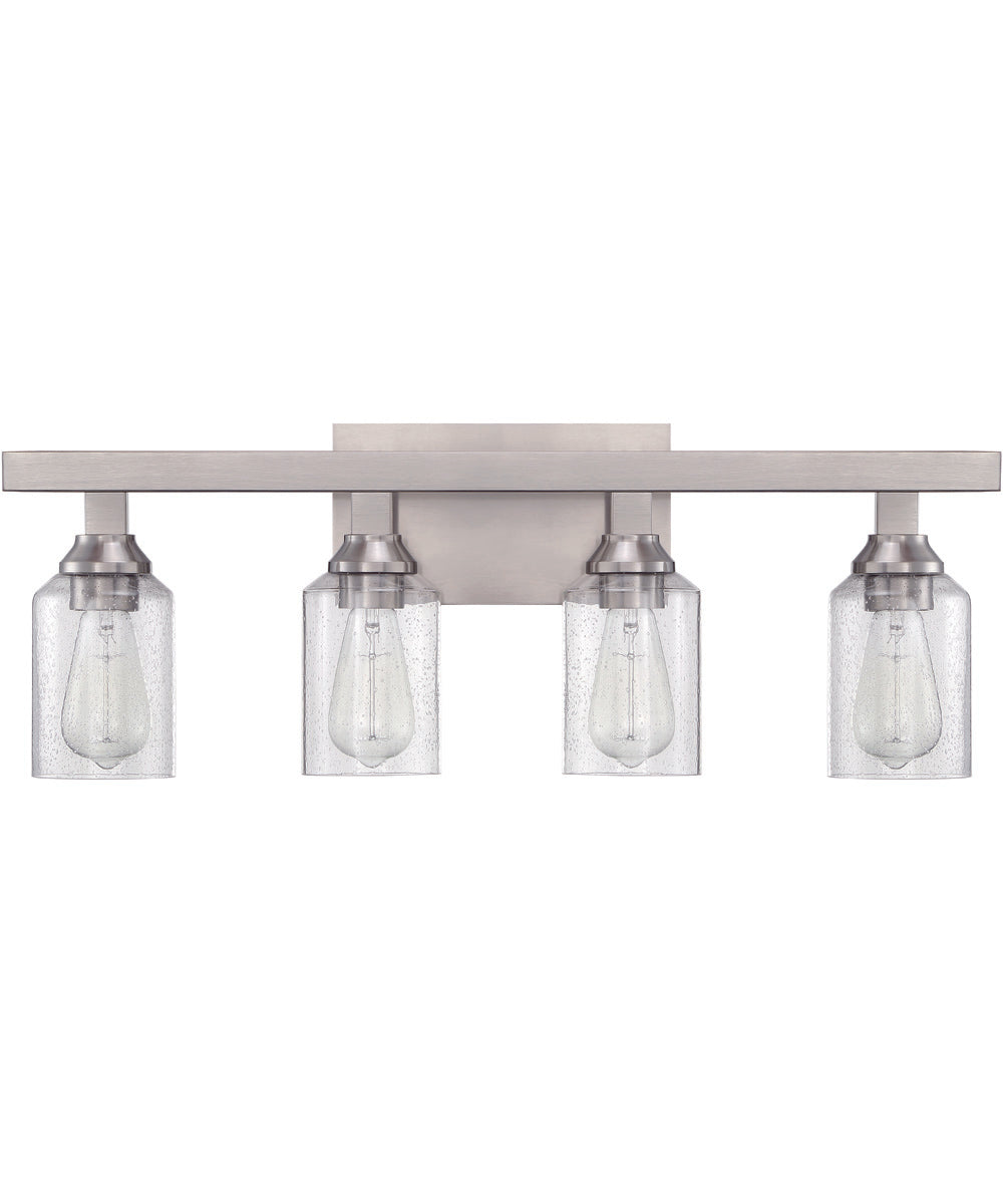 Chicago 4-Light Vanity Brushed Polished Nickel