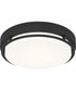 Hale Medium Flush Mount Earth Black