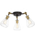 McCall 3-light Semi Flush Mount Western Bronze