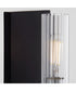 Kilbey 1-light Bath Vanity Light Matte Black w/ Chrome