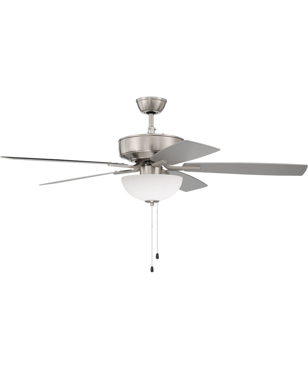 52" Pro Plus 211 2-Light Ceiling Fan (Blades Included) Brushed Polished Nickel