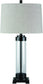 31"H Talar 1-Light 3-Way Table Lamp Clear/Bronze