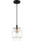 Naomi Small 1-light Mini Pendant Earth Black