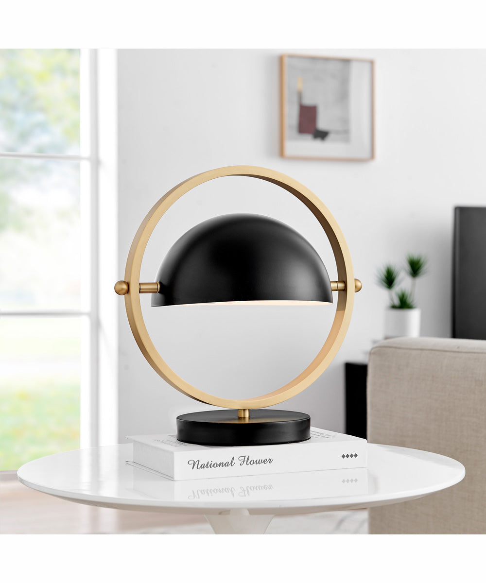 Wanda 1-Light Table Lamp Black/Ab