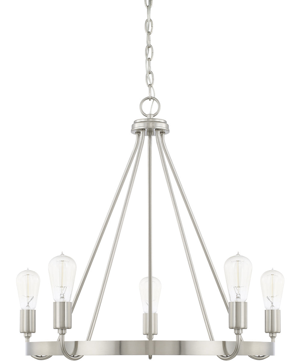 Tanner 5-Light Chandelier In Brushed Nickel