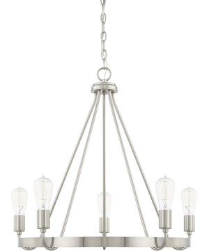Tanner 5-Light Chandelier In Brushed Nickel