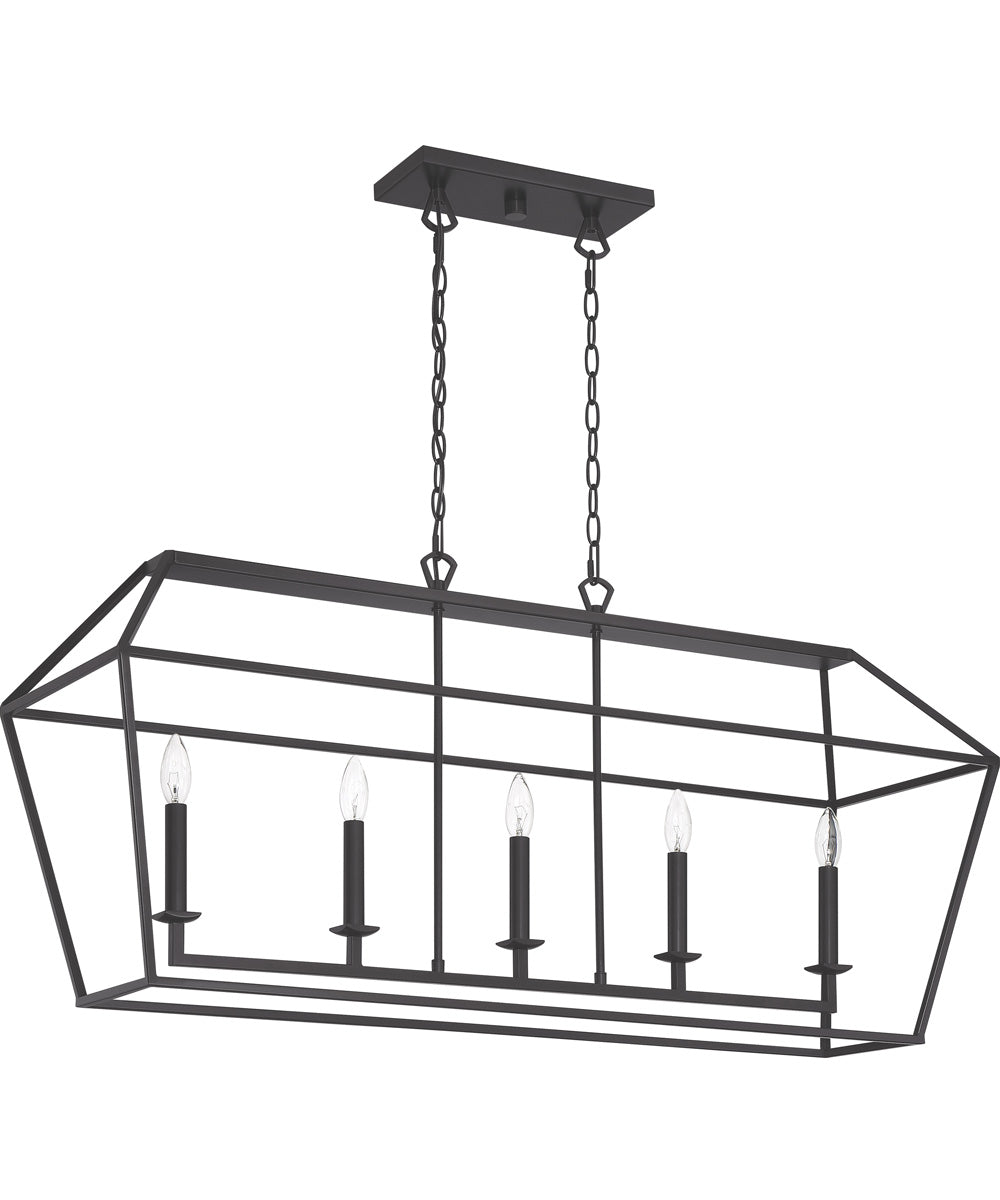 Aviary 5-light Island Light Palladian Bronze