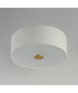 Bongo 3-Light Flush Mount Natural Aged Brass