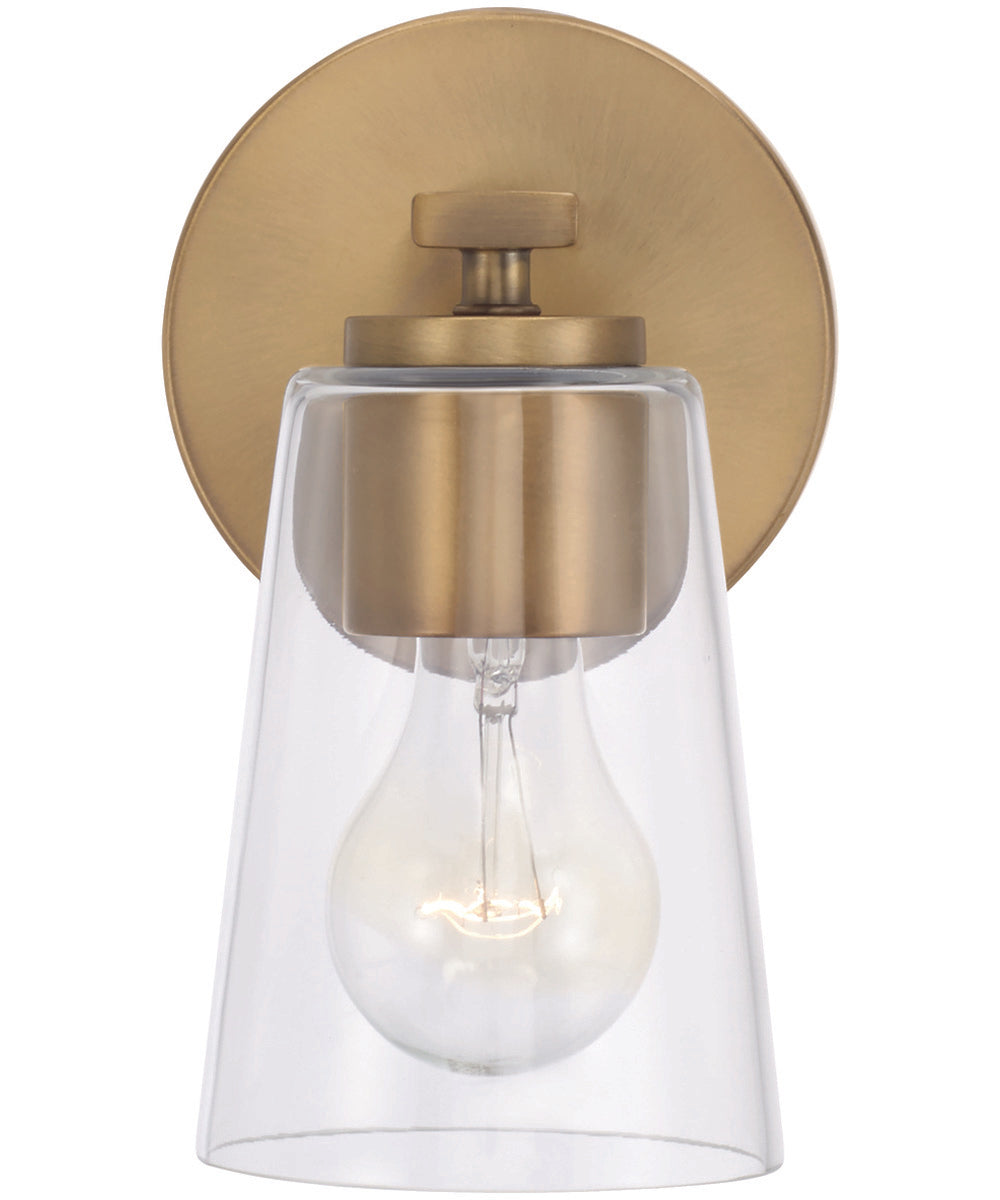 Portman 1-Light Sconce Aged Brass