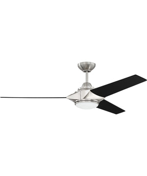 54" Echelon 1-Light LED Ceiling Fan (Blades Included) Brushed Polished Nickel