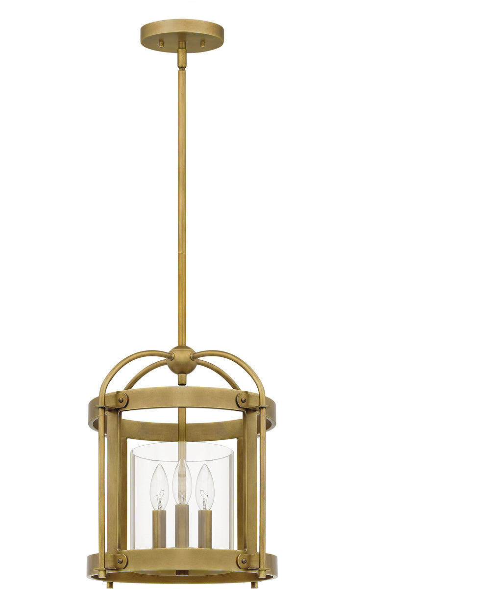 McPherson 3-light Pendant Weathered Brass