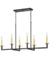 Blakely 6-Light Modern Chandelier Light Graphite